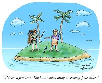 golf on a desert island