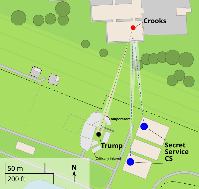 Trump assassination attempt diagram