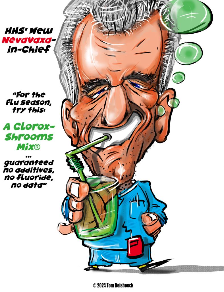 Cartoon of Robert F. Kennedy, Jr.